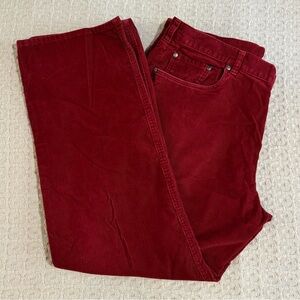 Red Brooks Brothers Corduroy Trousers 346 W38/L30